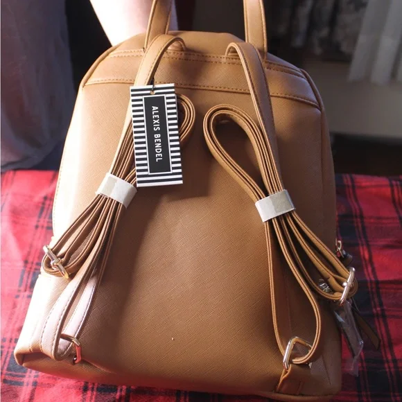 Brown faux leather backpack purse - NWT - Picture 3 of 3
